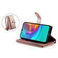 Etui z klapką do Samsung Galaxy A56 5G, Wallet Zipper Pocket, różowe