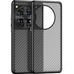 Etui do OnePlus 12 5G, Fusion Twill Stripe, przezroczyste / czarne