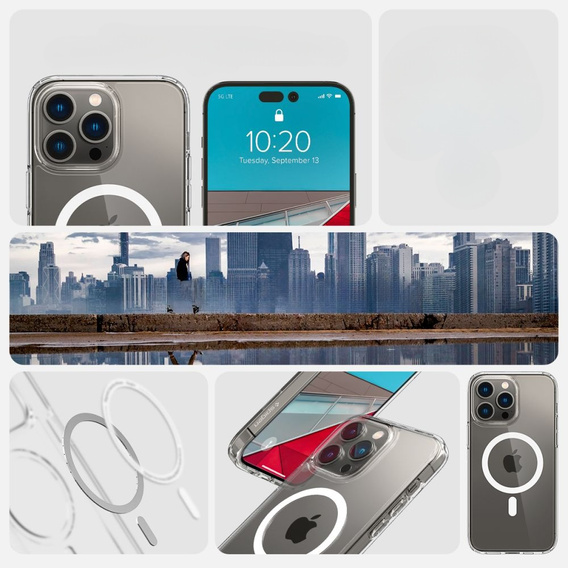 OUTLET Etui Spigen do iPhone 14 Pro, Ultra Hybrid Mag MagSafe, białe
