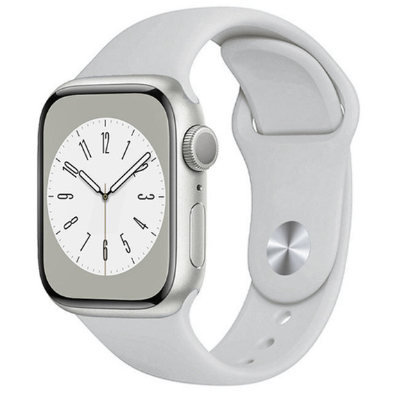 Pasek Silikonowy do Apple Watch 1/2/3/4/5/6/7/8/9/10/11/SE Ultra 1/2/3 42/44/45/46/49mm, Szary