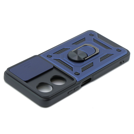 Etui pancerne do Oppo A38 4G / Oppo A18 4G, CamShield Slide, niebieskie