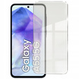 Etui Spigen do Samsung Galaxy A55 5G, Liquid Air, czarne + Szkło Hartowane 9H