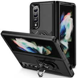 Etui pancerne do do Samsung Galaxy Z Fold 4 5G, Nox Case Ring, czarne