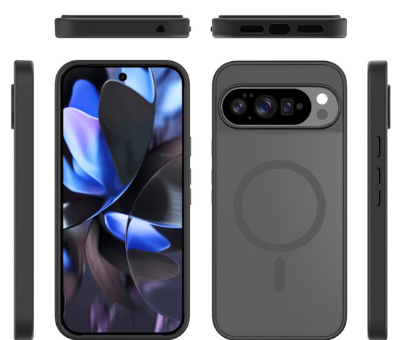 Etui do Google Pixel 10 Pro XL, do MagSafe, ERBORD Matt Case - czarny