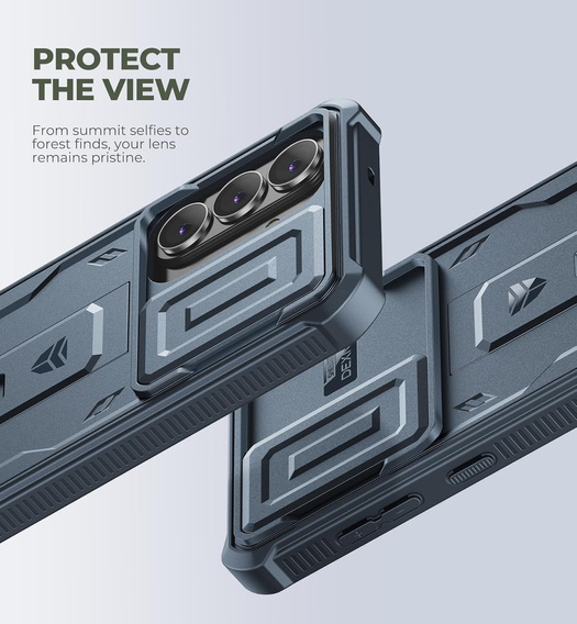 Etui pancerne do Samsung Galaxy S26 Plus, Dexnor Full Body (Two Frames), niebieskie