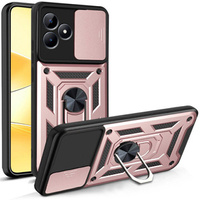 Etui pancerne do Realme C51, CamShield Slide, różowe rose gold