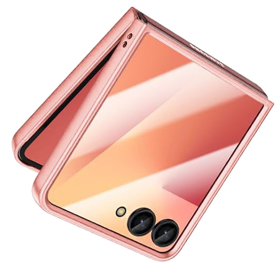 Etui do Samsung Galaxy Z Flip7, z błyszczącym wykończeniem - różowe