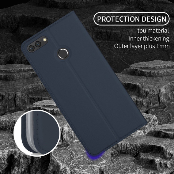 Granatowe Etui SkinPro do Huawei Y9 2018