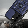 Etui pancerne do Infinix Hot 50 Pro 4G, CamShield Slide, niebieskie