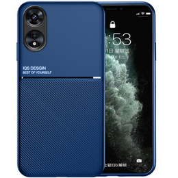 Etui do Oppo A17, z blaszką do uchwytów samochodowych, Niebieskie