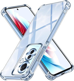 Etui do Oppo Reno 11F 5G, Anti-Shock, przezroczyste + Szkło 9H