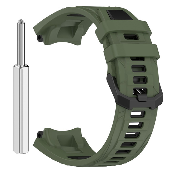 Pasek Silikonowy do Amazfit T-Rex 3, Zielony / Czarny