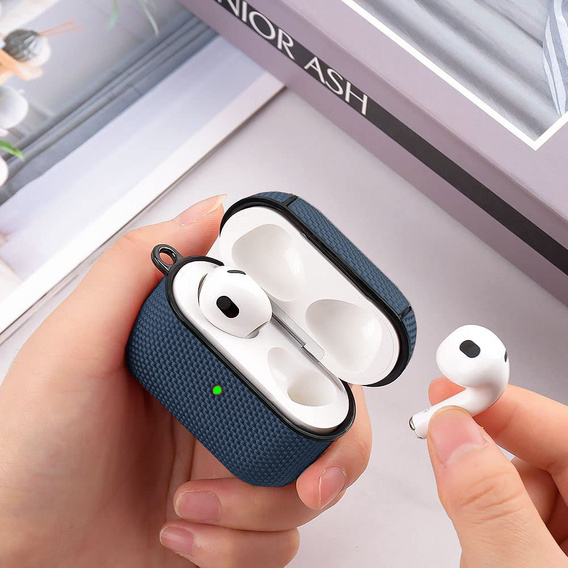 Etui Nylon na Słuchawki Apple Airpods 3 - Blue