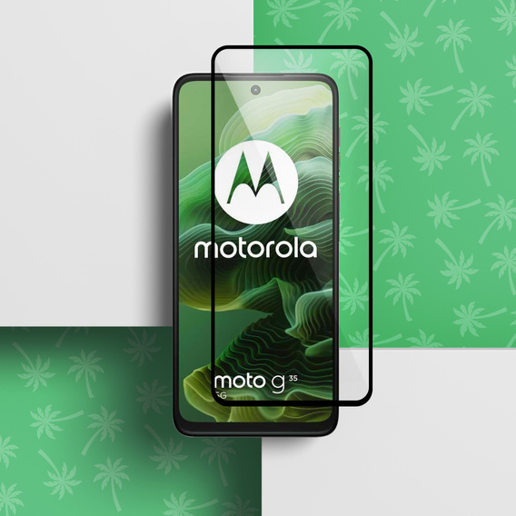 Szkło hartowane 5D Full Glue Smart Palm do Motorola Moto G35 5G