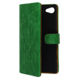SHTL Etui Genuine Leather Wallet Case do Sony Xperia Z5 Compact - Green
