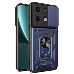 Etui pancerne do Xiaomi Redmi Note 13 5G, CamShield Slide, niebieskie