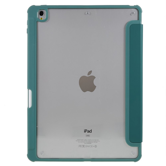 Etui do iPad 10.2" 2021/2020/2019 (9/8/7 gen.), Smartcase Hybrid, z miejscem na rysik, ciemnozielone