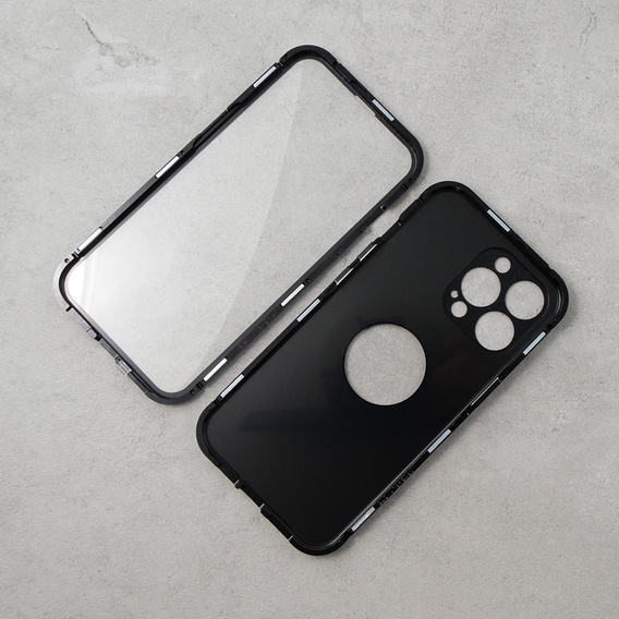 Etui do iPhone 14 Pro, Dual Glass, do Magsafe, czarne