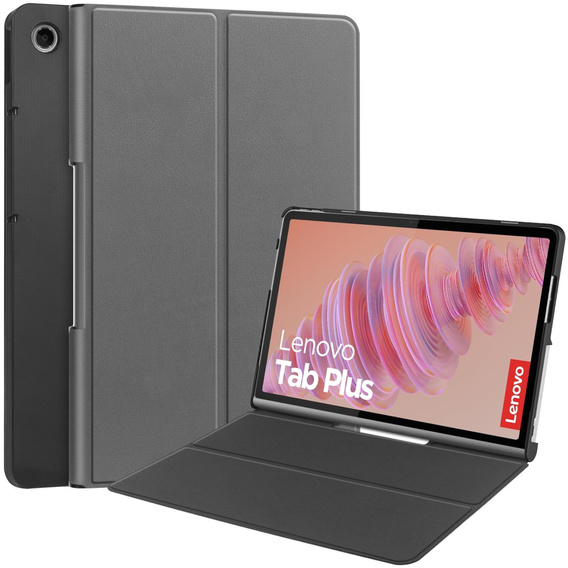 Etui do Lenovo Tab Plus, Smartcase, szare