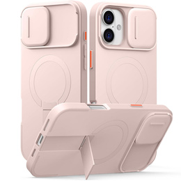 Etui do iPhone 16 Plus, Suritch Shockproof, do MagSafe, różowe