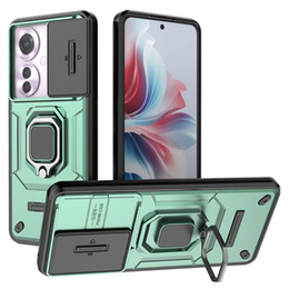 Etui do Oppo Reno 11F 5G, KickStand Camera Lens, zielone