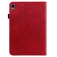 Etui do Samsung Galaxy Tab S10 Lite / S10 FE / S9 FE / S9, Classic, z miejscem na rysik, czerwone