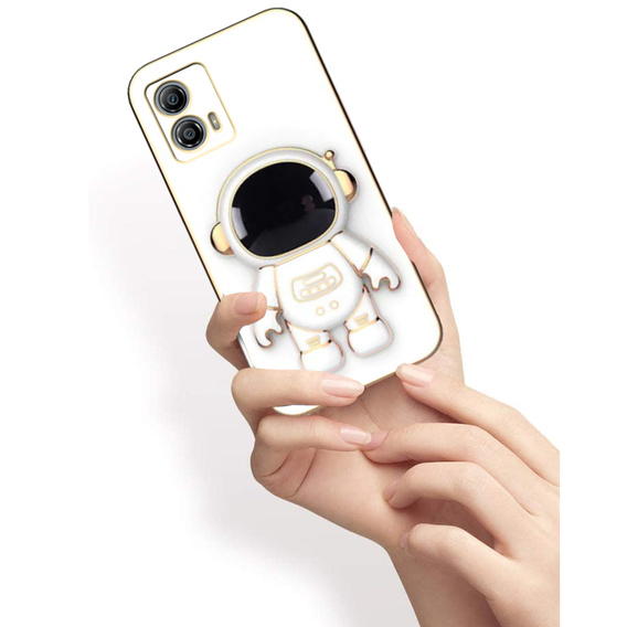 Etui do Motorola Moto G53 5G, Astronaut, białe