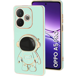Etui do Oppo A5 Pro 5G, Astronaut, zielone