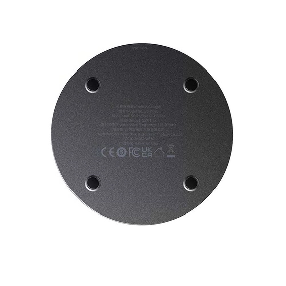 Baseus ładowarka indukcyjna 15 W Simple 2 – Czarna