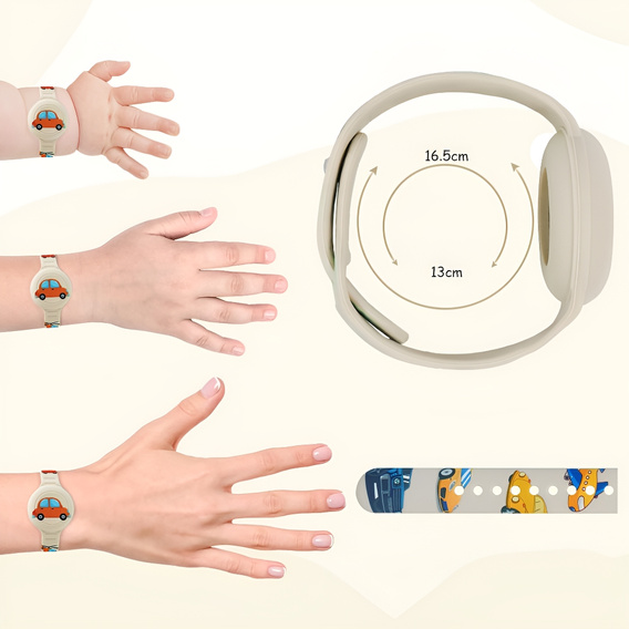 Wodoodporna opaska ochronna do Apple AirTag 2 / 1, beżowa