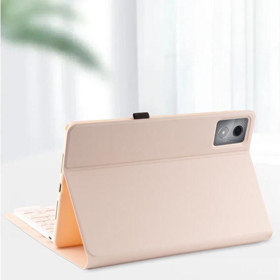 Etui z klawiaturą do Lenovo Tab K11 Plus, różowe