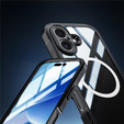 Etui do iPhone 17, Shockproof, ze szkłem, do MagSafe, czarne