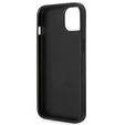 Etui Karl Lagerfeld do iPhone 14 Plus, Saffiano Choupette Head Patch, srebrne