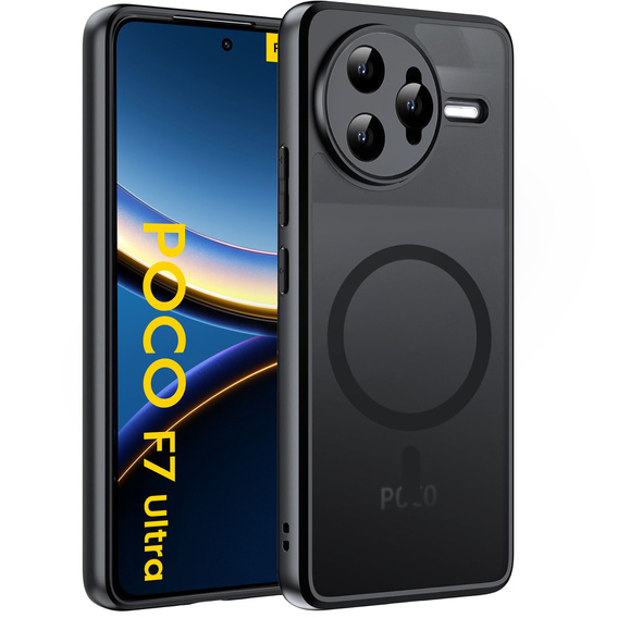 Etui do Xiaomi Poco F7 Ultra, do MagSafe, ERBORD Matt Case, czarny