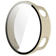 2w1 Etui + Szkło Hartowane do Xiaomi Watch S4 41mm, beżowe