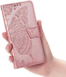 Etui z klapką do Xiaomi Poco F7, Butterfly, różowe rose gold