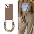 Etui INS Crossbody do iPhone 13, Brązowe