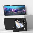 Etui Wristband Kickstand do Samsung Galaxy Z Flip7 FE / Z Flip6, Czarne