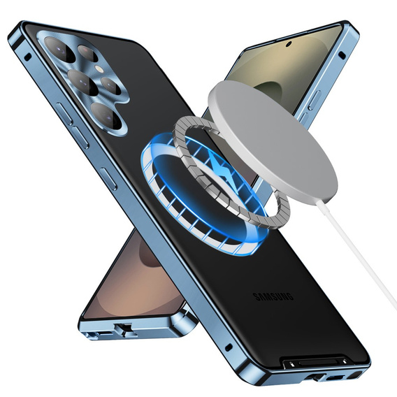 Etui z ochroną aparatu do Samsung Galaxy S25 Ultra, CamShield MagSafe, niebieskie