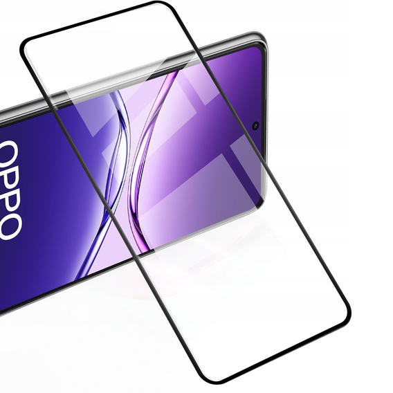 2x Szkło Hartowane do Oppo A5 Pro 5G, ERBORD 3D pełne, szybka na cały ekran