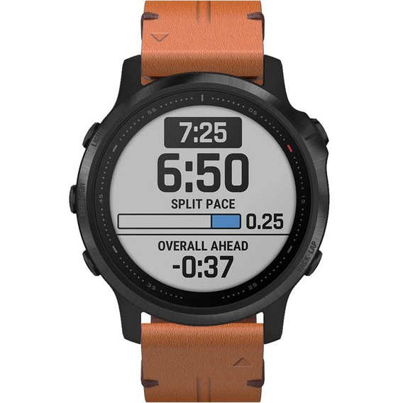 Pasek Skórzany QuickFit 20mm do zegarków Garmin 5S/6S/7S, Brązowy