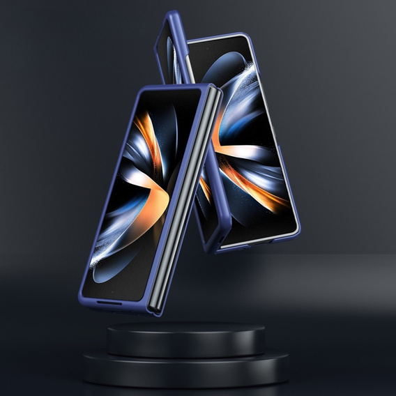 Etui Skin-touch do Samsung Galaxy Z Fold5 5G, MagSafe, niebieskie