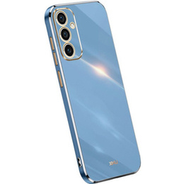 Etui do Samsung Galaxy A35 5G, Glamour CamShield, niebieskie