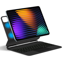 Etui z klawiaturą do Xiaomi Pad 7 / 7 Pro, Magnetic Keyboard Touchpad, czarne