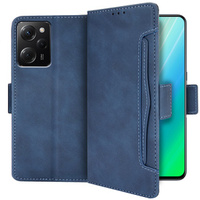 Etui z klapką do Xiaomi Poco X5 Pro 5G, Card Slot, niebieskie