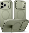 Etui do iPhone 17 Pro, Suritch Shockproof, do MagSafe – zielone