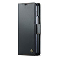 Etui z klapką CASEME do Samsung Galaxy Z Fold6 5G, Litchi Wallet, czarne