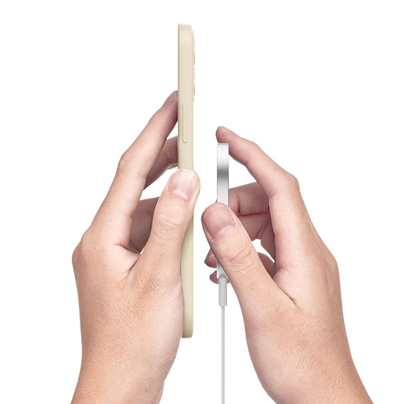 Etui Silicone Mag Cover do iPhone 14, White