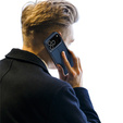 Etui Dux Ducis do iPhone 17 Pro Max, Skin Pro, z klapką, z miejscem na kartę, granatowe