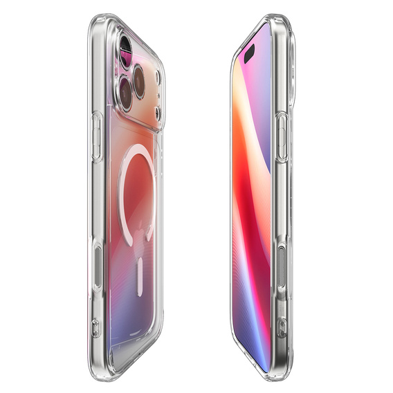 OUTLET Etui Spigen do iPhone 17 Pro, Ultra Hybrid MagSafe, Clear / White
